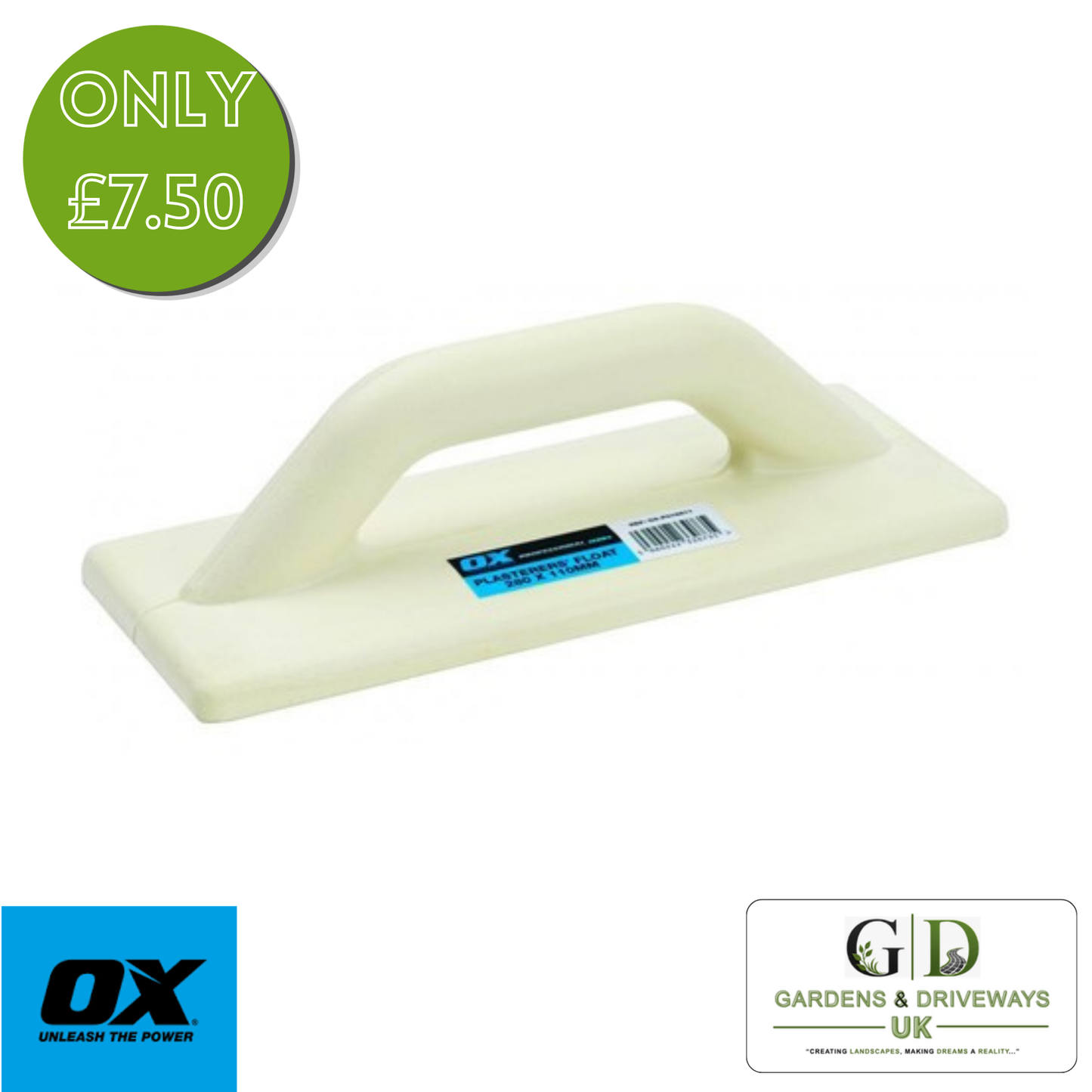 Ox Tools Trade Plastic  Plasterersft Float - 280Mm X 110Mm